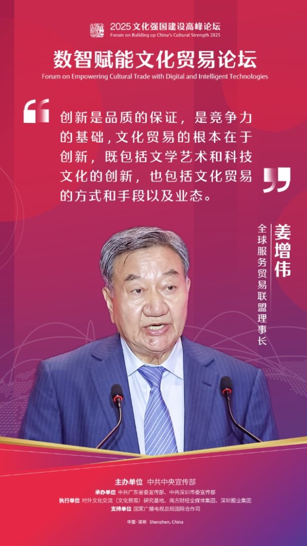 配资公司资讯门户网站 全球服务贸易联盟理事长姜增伟：全球文化贸易发展呈现三个趋势性特征